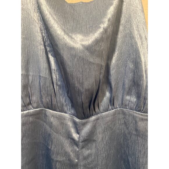 Rahi Bondi Blue Satin Gwen Open Back Romper NWT Size L - Picture 5 of 11